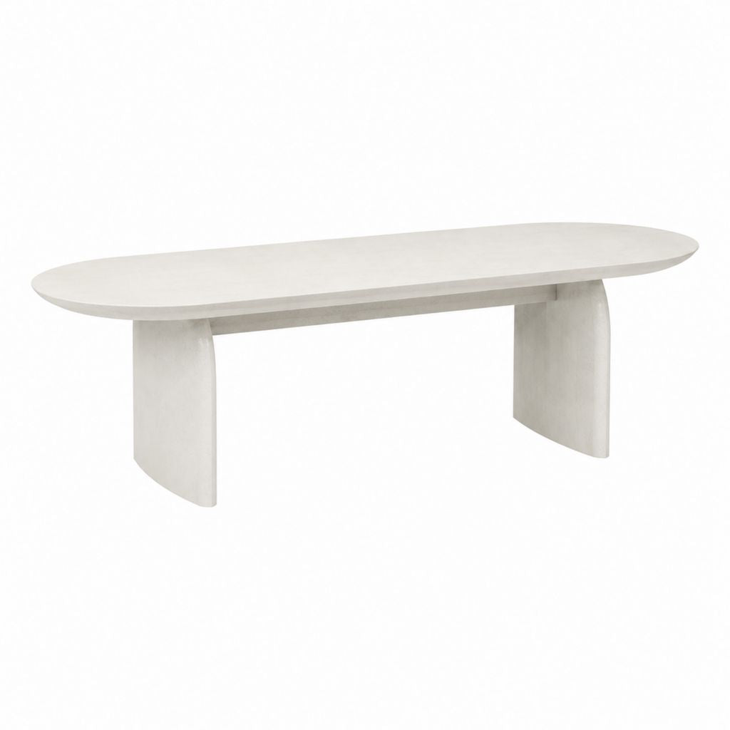 Couchtisch Beige MDF Travertinoptik Oval 120 x 60 x 40 cm