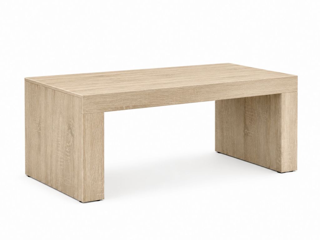 Couchtisch Eiche-hell Spanplatte rechteckig 100 x 60 x 45 cm