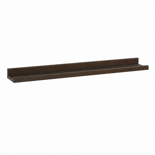 Wandregal Dunkelbraun MDF rechteckig 120 x 15 x 10 cm